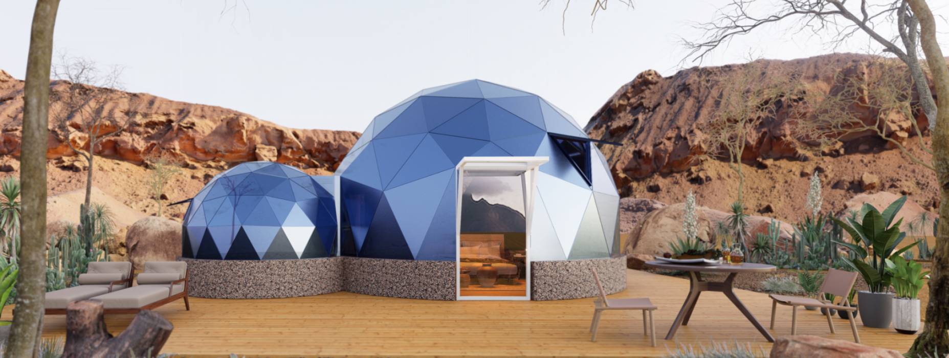 集安市球形智能光伏玻璃星空房